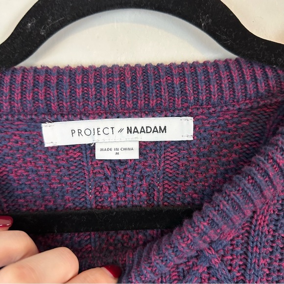 Project Nadaam | Cableknit Open Tie Sleeve Knit Sweater Size Medium - Picture 4 of 6